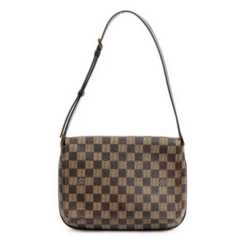 Louis Vuitton Vintage Pre-owned Canvas handvskor Brown, Dam