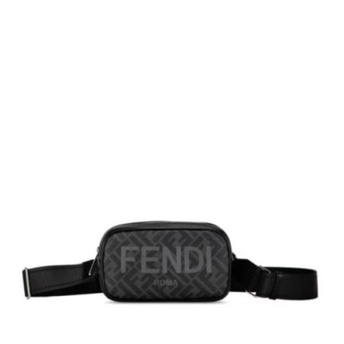 Fendi Vintage Pre-owned Canvas fendi-vskor Black, Dam