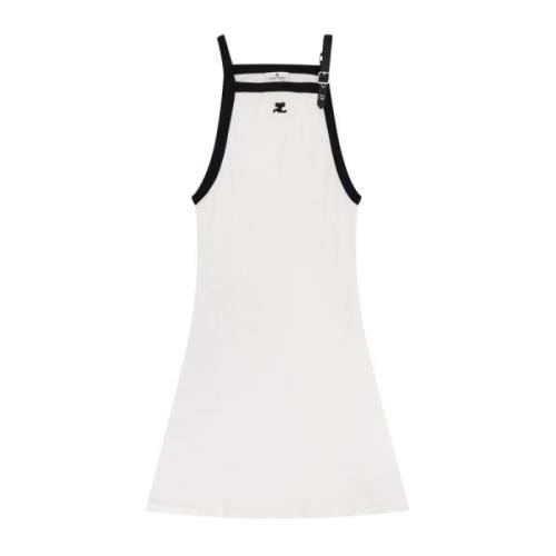 Courrèges Sleeveless Tops White, Dam