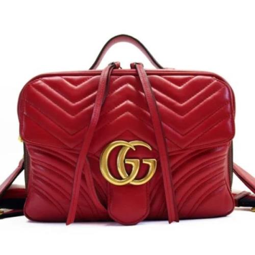 Gucci Vintage Pre-owned Laeder gucci-vskor Red, Dam