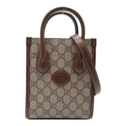 Gucci Vintage Pre-owned Laeder gucci-vskor Beige, Dam