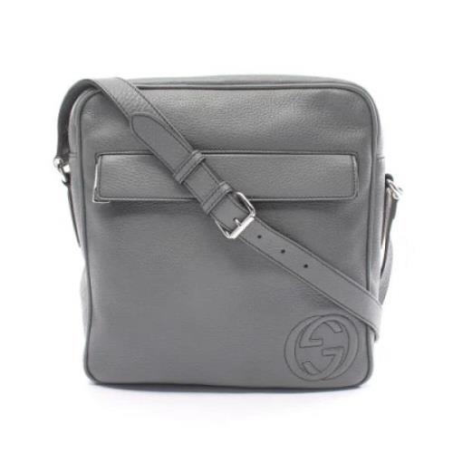 Gucci Vintage Pre-owned Laeder gucci-vskor Gray, Dam