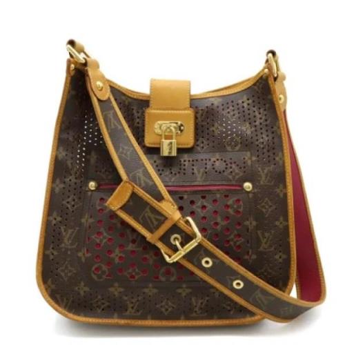 Louis Vuitton Vintage Pre-owned Tyg louis-vuitton-vskor Brown, Dam