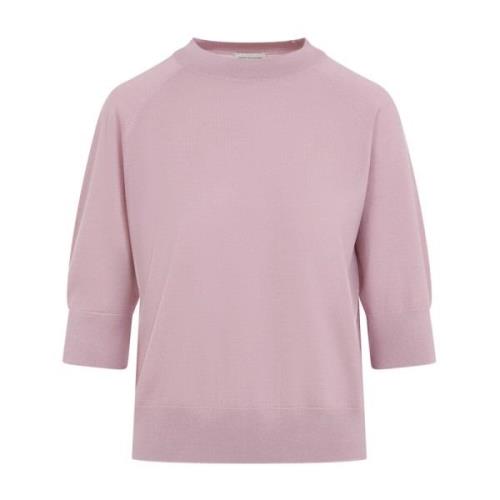 Dries Van Noten Rosa Tuan Tröja Pink, Dam