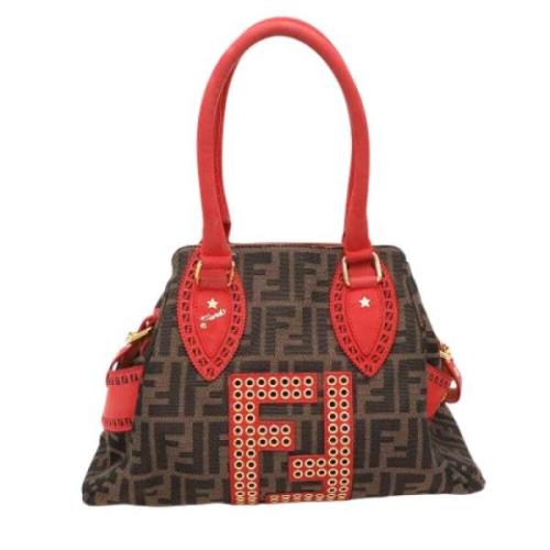 Fendi Vintage Pre-owned Canvas fendi-vskor Brown, Dam