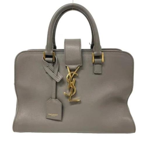 Yves Saint Laurent Vintage Pre-owned Laeder handvskor Gray, Dam