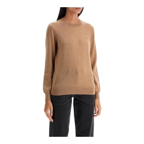 A.p.c. Lättvikts Ull Crewneck Pullover Beige, Dam