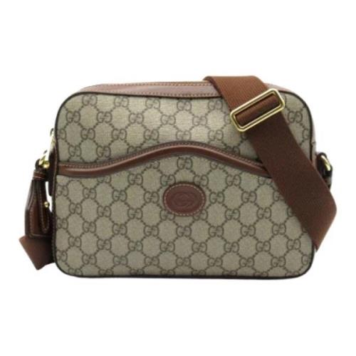 Gucci Vintage Pre-owned Canvas gucci-vskor Beige, Dam