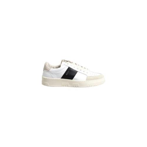 Saint Sneakers Lädersneakers med svart rand White, Herr