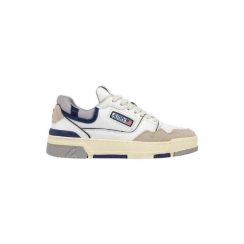 Autry Lädersneakers med mockainsatser Beige, Herr