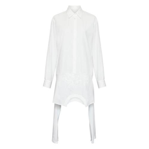 MM6 Maison Margiela Poplin Skjortklänning White, Dam