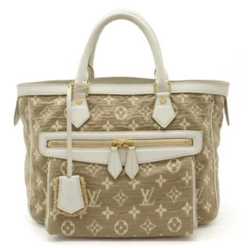 Louis Vuitton Vintage Pre-owned Canvas totevskor Beige, Dam