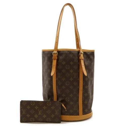 Louis Vuitton Vintage Pre-owned Tyg louis-vuitton-vskor Brown, Dam