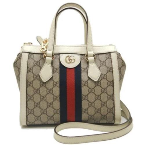 Gucci Vintage Pre-owned Canvas gucci-vskor Beige, Dam