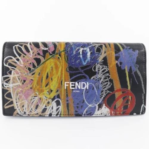 Fendi Vintage Pre-owned Laeder plnbcker Multicolor, Dam