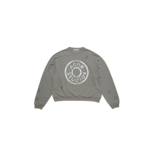 Acne Studios Casual Sweatshirt för Vardagsbruk Gray, Herr