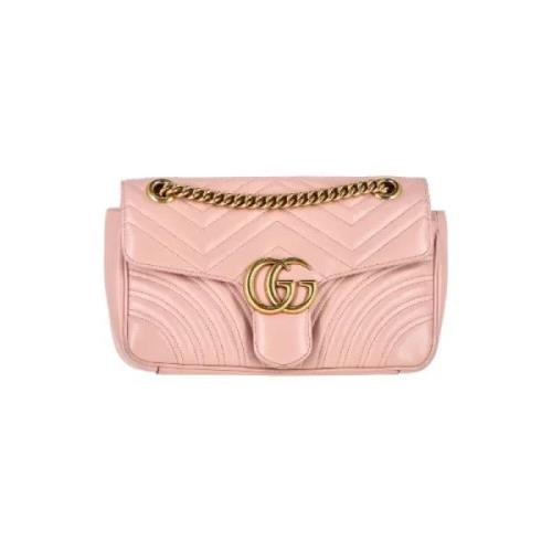 Gucci Vintage Pre-owned Laeder crossbodyvskor Pink, Dam