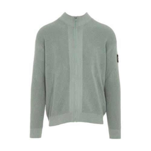 Calvin Klein Stilren Stickad Cardigan Tröja Gray, Herr