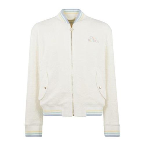 Casablanca Pastell Broderad Bomberjacka White, Herr