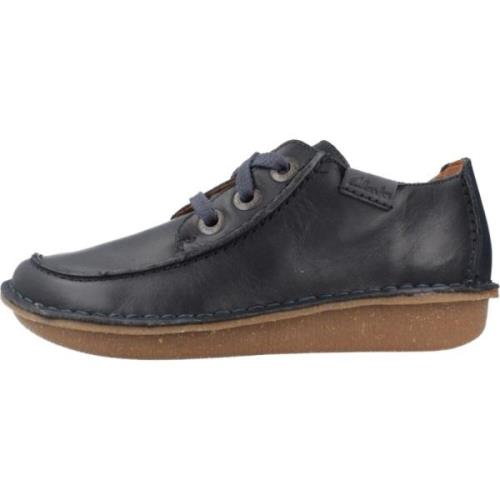 Clarks Stiliga Snörskor Funny Dream Blue, Dam