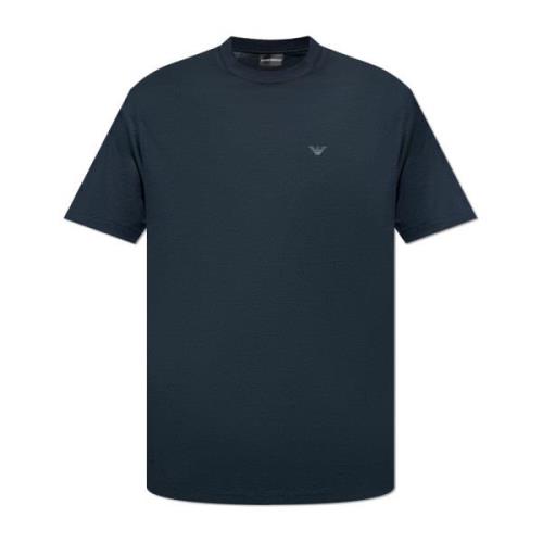 Emporio Armani T-shirt med rund halsringning Blue, Herr