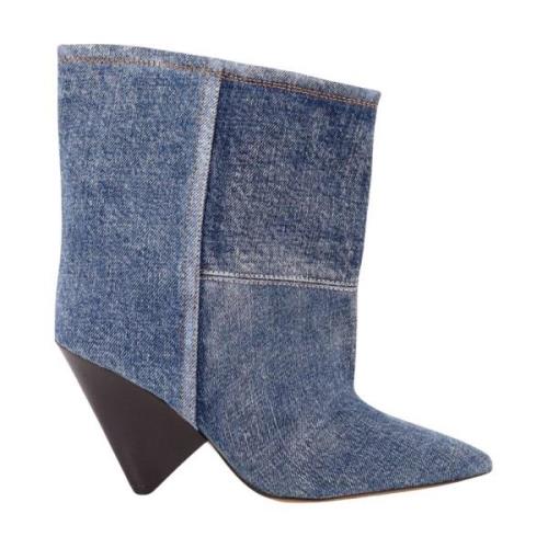 Isabel Marant Blå Denim Ankelboots Blue, Dam