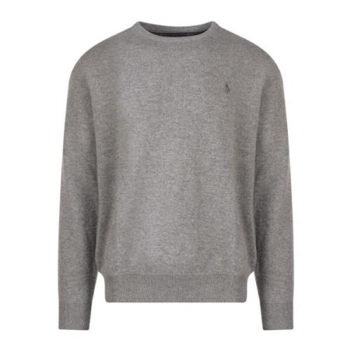 Polo Ralph Lauren Broderad ulltröja Gray, Herr