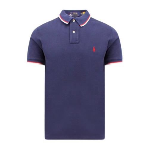 Polo Ralph Lauren Broderad bomullspolo Blue, Herr