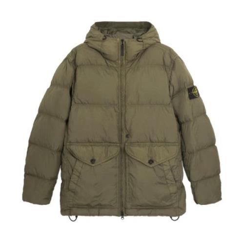 Stone Island Vindtät Crinkle Reps Jacka Green, Herr