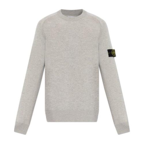 Stone Island Tröja med logotyp Gray, Herr