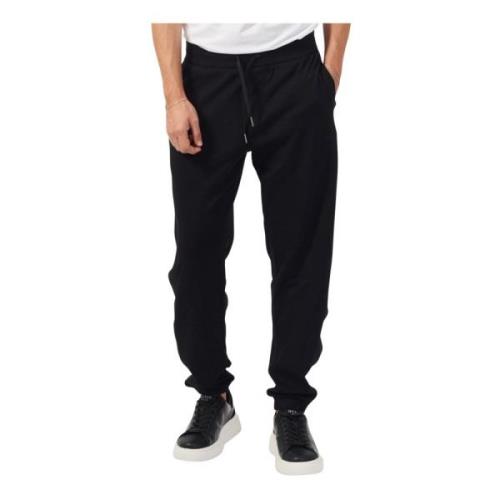 Armani Exchange Svarta joggingbyxor med logoband Black, Herr