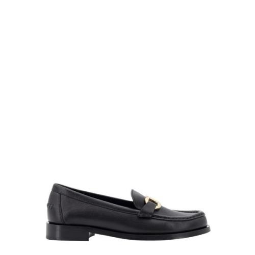 Salvatore Ferragamo Ikonisk Gancini Läder Loafer Black, Dam