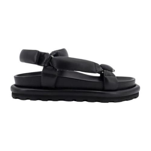 Jil Sander Läderrem Sandaler Black, Herr