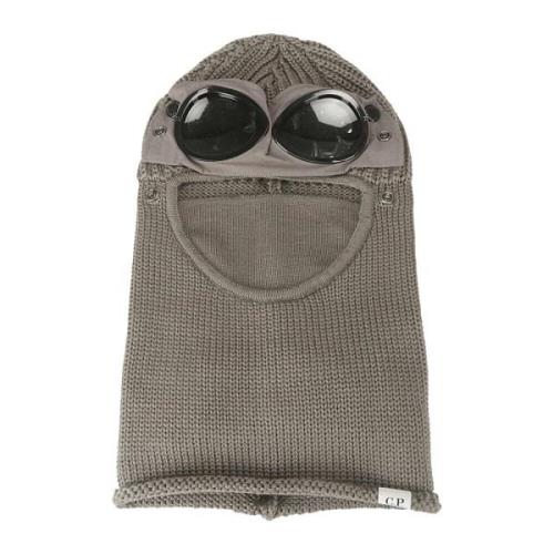 C.p. Company Merino Wool Goggle Balaclava Brown, Herr