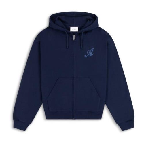 Axel Arigato Maine Dragkedja Hoodie Blue, Herr