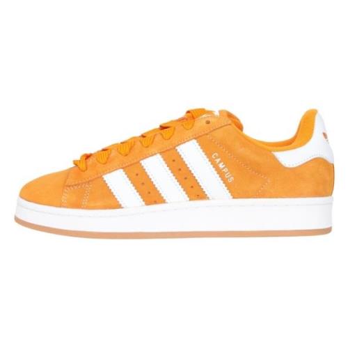 Adidas Originals Orange Campus Sneakers Retro Stil Orange, Herr