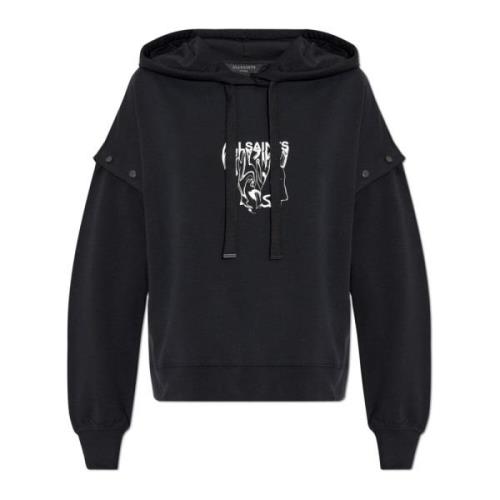 AllSaints Sweatshirt Inksnts Amphia Black, Dam