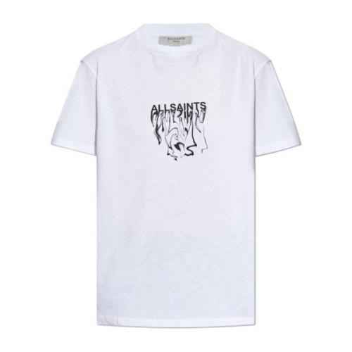 AllSaints T-shirt Inksaints White, Dam