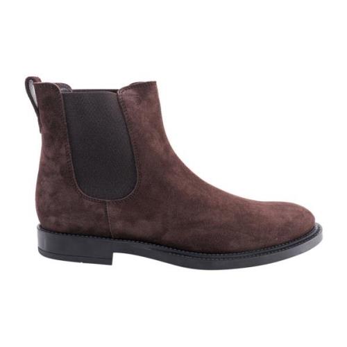 Tod's Italienska Mocka Chelsea Boots Brown, Herr