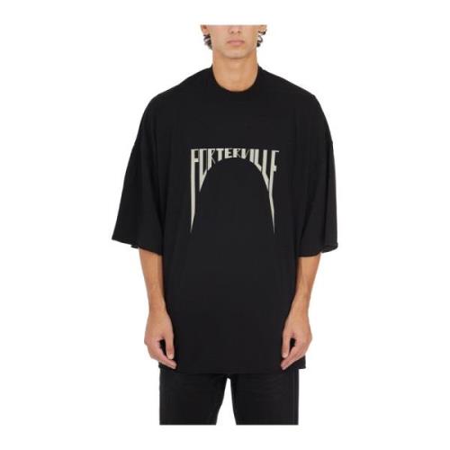 Rick Owens Svart Pärla T-shirt Stilfull Modell Black, Herr