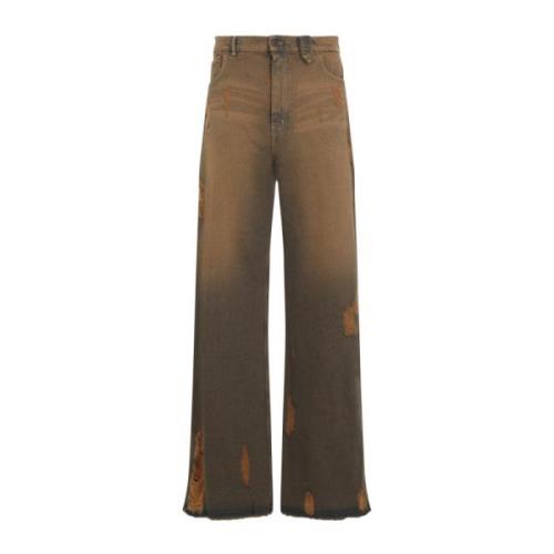 EgonLab Rustik Baggy Denim Jeans Brown, Herr