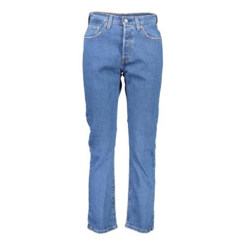 Levi's Blå Denim Damjeans, 5-Ficka Stil Blue, Dam