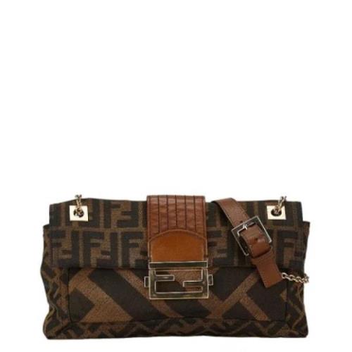 Fendi Vintage Pre-owned Canvas shoppers Brown, Dam