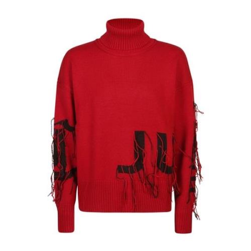 Just Cavalli Röd Sweatshirt för Kvinnor Aw24 Red, Dam