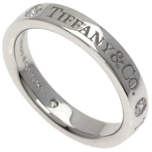 Tiffany & Co. Pre-owned Pre-owned Platina ringar Gray, Dam