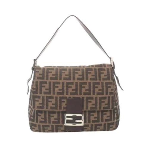 Fendi Vintage Pre-owned Canvas fendi-vskor Brown, Dam