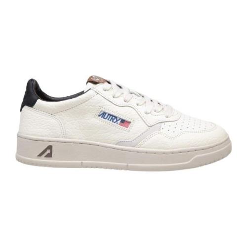 Autry Vita Lädersneakers med Unikt Tryck White, Herr