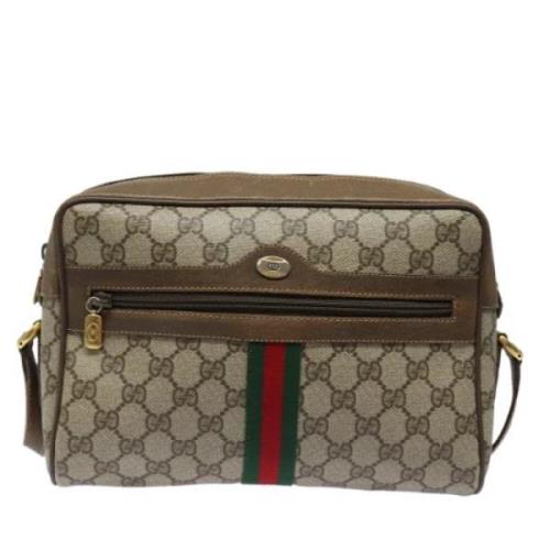 Gucci Vintage Pre-owned Canvas gucci-vskor Beige, Dam