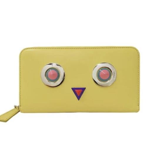 Fendi Vintage Pre-owned Laeder plnbcker Yellow, Dam