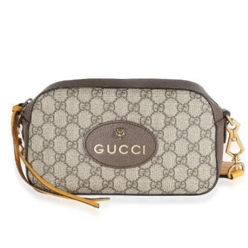 Gucci Vintage Pre-owned Canvas gucci-vskor Beige, Dam